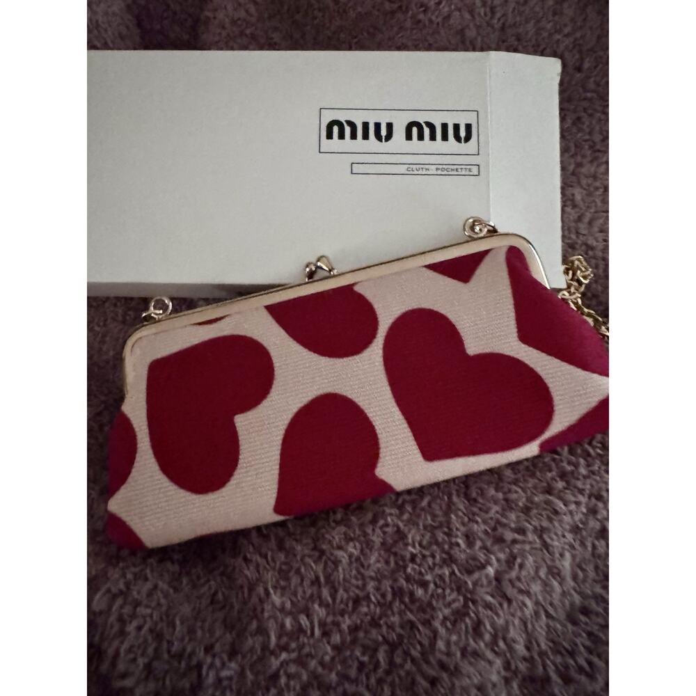 Miu Miu Red And Cream Shoulder Bag - image 4